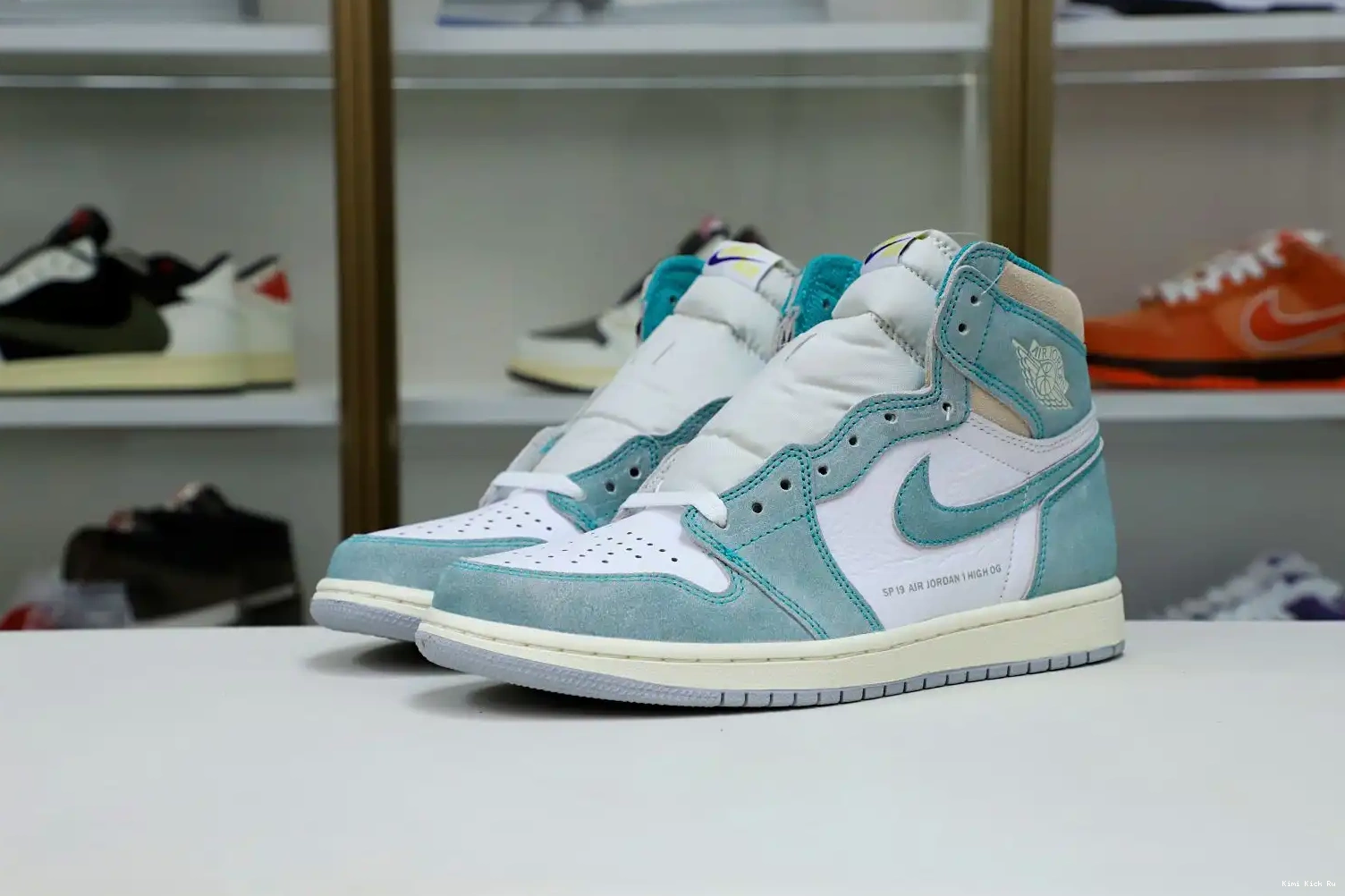 OG AIR 'TURBO GREEN' JORDAN RETRO 1 Kimikick HIGH 0807